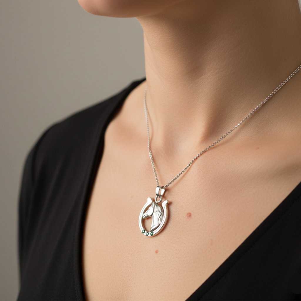 Colgante Herradura con Caballo - Imagen 2