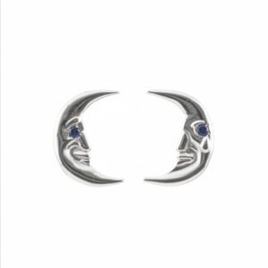 Pendientes Media Luna con Rostro